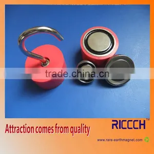 Strong Neodymium Rubber Cover Magnetic Hook thumbnail-4