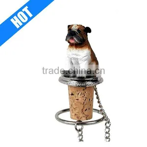 Resin Bulldog Bottle Wine Cork Stopper for Sale thumbnail-1