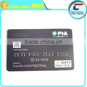 Custom Made Serial Number Plastic Business Card Embossed PVC Cards thumbnail-2