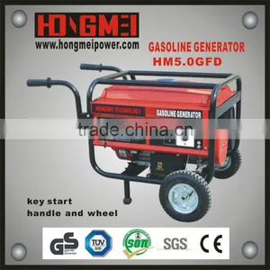 COMPETITIVE PRICE TOP QUALITY 100% COPPER BENZIN GENERATOR WITH WHEEL thumbnail-1
