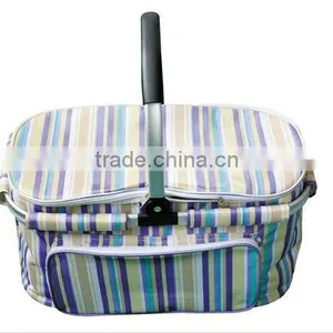 Folding Picnic Cooler Basket thumbnail-1