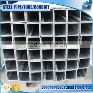 50*100mm HOT Dipped Galvanized Steel Pipe GI Square Steel Pipe thumbnail-1