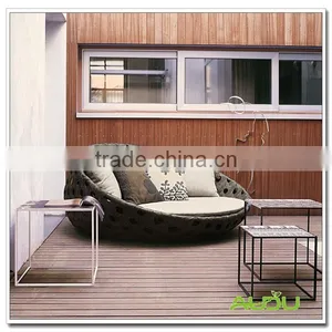 Audu Rattan Wicker Outdoor Patio Sofa Bed thumbnail-1