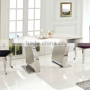 TH362 Marble Top Modern Design Dining Table thumbnail-3