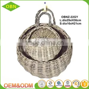 Handmade Hanging Garden Flower Basket With Plastic Liner thumbnail-5