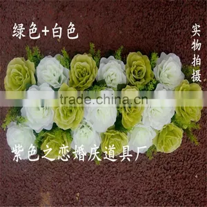 SJ0060051 2017 Hot Sale Silk and Plastic Flower Wall Indoor for Weeding Decoration thumbnail-2