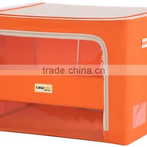 Foldable Storage Box With Metal Frame thumbnail-4