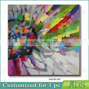 Hot Handmade Beautiful Abstract Oil Painting Flowers thumbnail-1