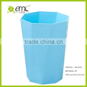 New Design Plastic Trash Bin, Plastic PP Decorative Round Trash Bin Waste Bin for Household thumbnail-4