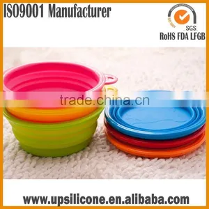 BPA Free Durable Silicon Collapsible Dog Bowl ,Silicone Portable Folding Travel Pet Dog Bowl thumbnail-3
