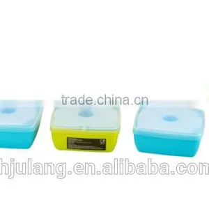On the Go Plastic Sandwich Box With Cooler/ Plastic Sandwich Container on the Go With Cooler thumbnail-1