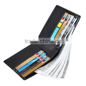 Tianhooo RFID Blocking Minimalist Genuine Leather Slim Front Pocket Wallet thumbnail-3