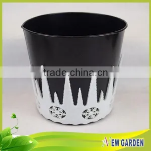 Wholesales in Home Decor Metal Planter/ Felt Big Flower Pot thumbnail-3