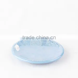 Wholesale Blue Glazed Decal Bathrooms Set Ceramic thumbnail-6