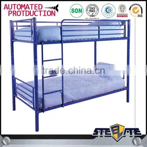 China Manufacturer Metal Children Bunk Bed Double Decker Iron Bed for Workers thumbnail-4