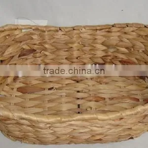 Natural Color Water- Hyacinth Flower Basket thumbnail-1