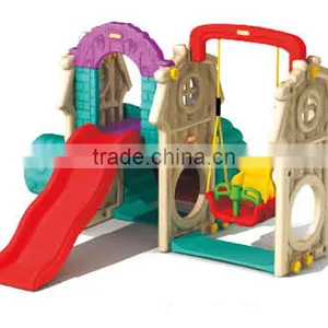 Hot Popular Sale Combination Indoor Plastic Slide And Swing Slide Indoor Kids Toys Supplier in Malaysia (A-19304) thumbnail-1