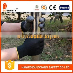 With 5 Years Experence Nylon Gloves With PU Coated Safety Gloves thumbnail-1