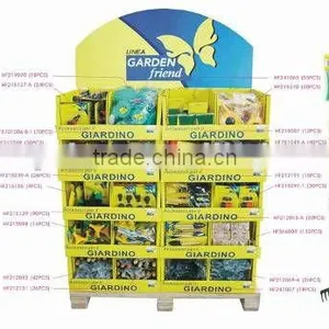 Supermarket Multi-cells Corrugated Cardboard Display Pallet for Garden thumbnail-1