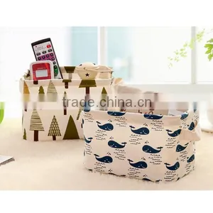 Cute Linen Desk Storage Case Cosmetic Stationery Jewellery Organizer Holder thumbnail-1