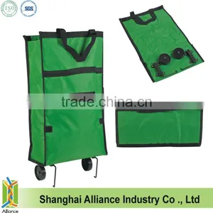 Folding Wheeled Grocery Cart Shopping Trolley Bag thumbnail-1