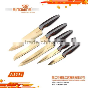 Professional Chef Knife Set - 5 Colorful Kitchen Knives thumbnail-2