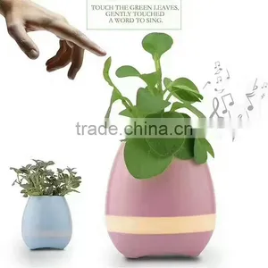Fashion Futuristic Colorful Music Playing Bonsai Active Bluetooth Plant Pot thumbnail-1