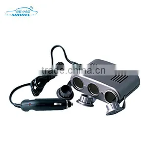 12V 24V Output 5V 2100mA Car Cigarette Lighter Socket 1 Hole 2 USB With Flexible Plug thumbnail-5