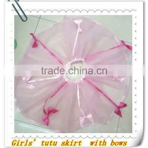 Girls Tutu Skirt With Bow Ballet Tutu thumbnail-1