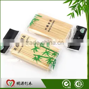 Custom Bbq Barbeque Eco-friendly Natural Round Wide Green Bamboo Skewer For Meat thumbnail-2