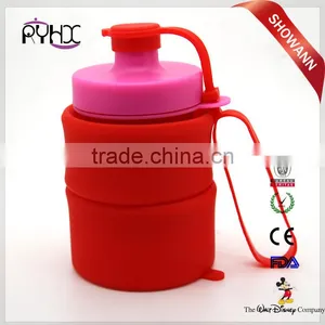 2016 Hot Selling Portable 800ml Collapsible Drink Silicone Kettle thumbnail-4