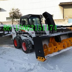Chinese Skid Steer Loader Snow Blower Skid Steer Snow Thrower Exporter thumbnail-1