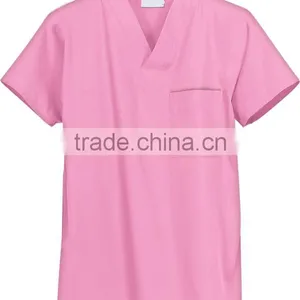 Hospital Unisex Reversible Scrub Tops Uniform Fashion Designs Factory China thumbnail-1