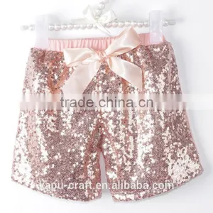 Baby Clothing Manufacturer Wholesale Summer Casual Toddler Girls Sequins Shorts thumbnail-4