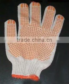 2012 Hot Sales PVC Dotted Cotton Gloves/anti-slip Cotton Glove /String Knit Gloves With Dots/yellow,red,blue,black thumbnail-1