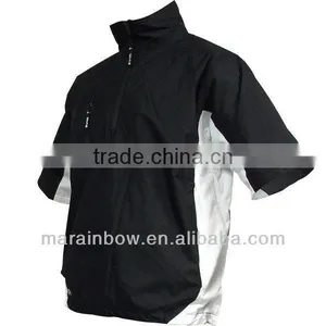 2013 Windproof Short Sleeve Golf Jacket 1/2 Zip Wind Top thumbnail-5