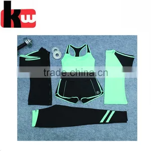 Women Fitness 95%Cotton 5%Sandex Custom Yoga Sets for Ladies thumbnail-4