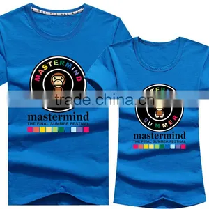 Top Fashion Bule Korean Cute Printed T-Shirt thumbnail-1