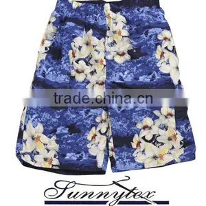 Mens Beach Wear Short Elastic Fabric and String at Waistband thumbnail-3