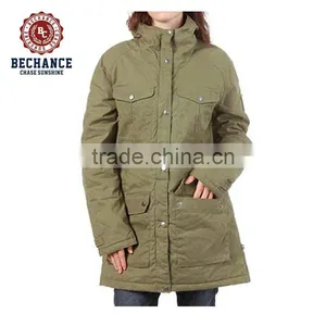 Army Style Women's Parka Clothing PQ329 thumbnail-1