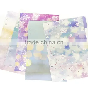 A5 CMYK Printing Index Page Custom Planner Spacer Page 6 Holes Card Inner Page thumbnail-3