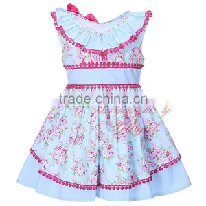 Red Tassel Girl Child Dress Baby Wear Clothes thumbnail-3