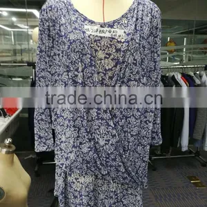 Top Quality Thin Ladies 3/4 Sleeve Designs Fashion Cutting Blouse thumbnail-1