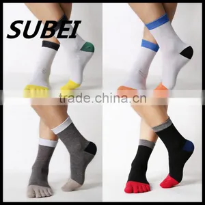Cotton Toe Socks Summer Thin Section Deodorant Socks Summer Thin Socks in Tube Socks thumbnail-1