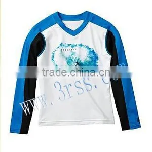 Young Boy's Long Sleeve Rash Guard in White thumbnail-1