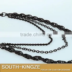 Black Color Punk Style Pants Chain thumbnail-3