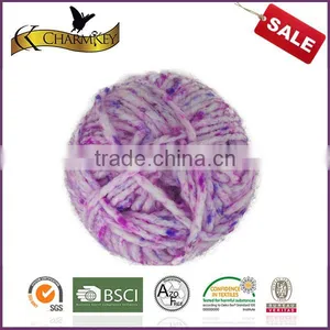 Charmkey Dotted Color 100 Acrylic Knitting Yarn Soft Scarf Yarn Blooming for Women thumbnail-2