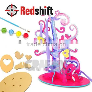 OEM Wooden Toys Design Your Own Love Bird Wooden Jewelry n Holder thumbnail-1