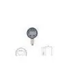 15-10000 Psi Stainless Steel 9V Battery Electronic Digital Absolute Pressure Gauge thumbnail-1