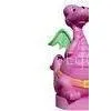Custom Antique Animal Fiberglass Statues for Amusement Park Puple Dinoseur thumbnail-1